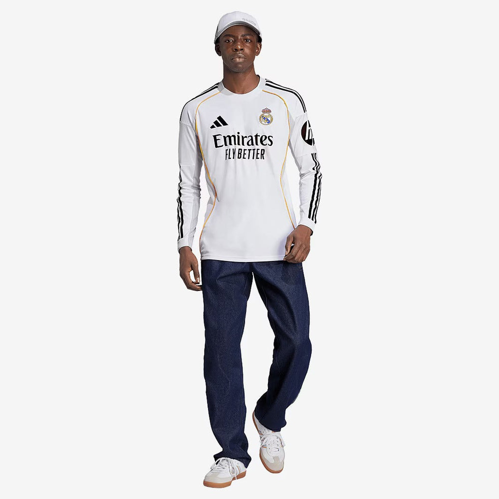 Camisa Adidas Real Madrid 2025/26 I Manga Longa