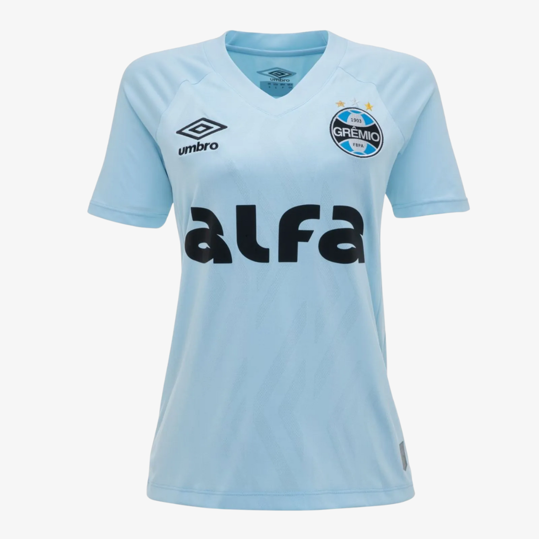 Camisa Feminina Umbro Grêmio 2025/26 II Azul Celeste