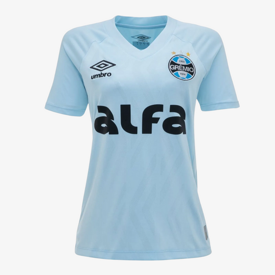Camisa Feminina Umbro Grêmio 2025/26 II Azul Celeste