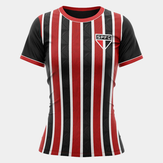 Camiseta Casual SPFC Tricolor - Feminina