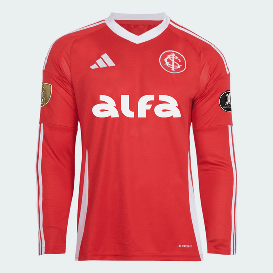 Camisa Adidas Internacional Manga Longa 2025/26 I Com Patrocínios