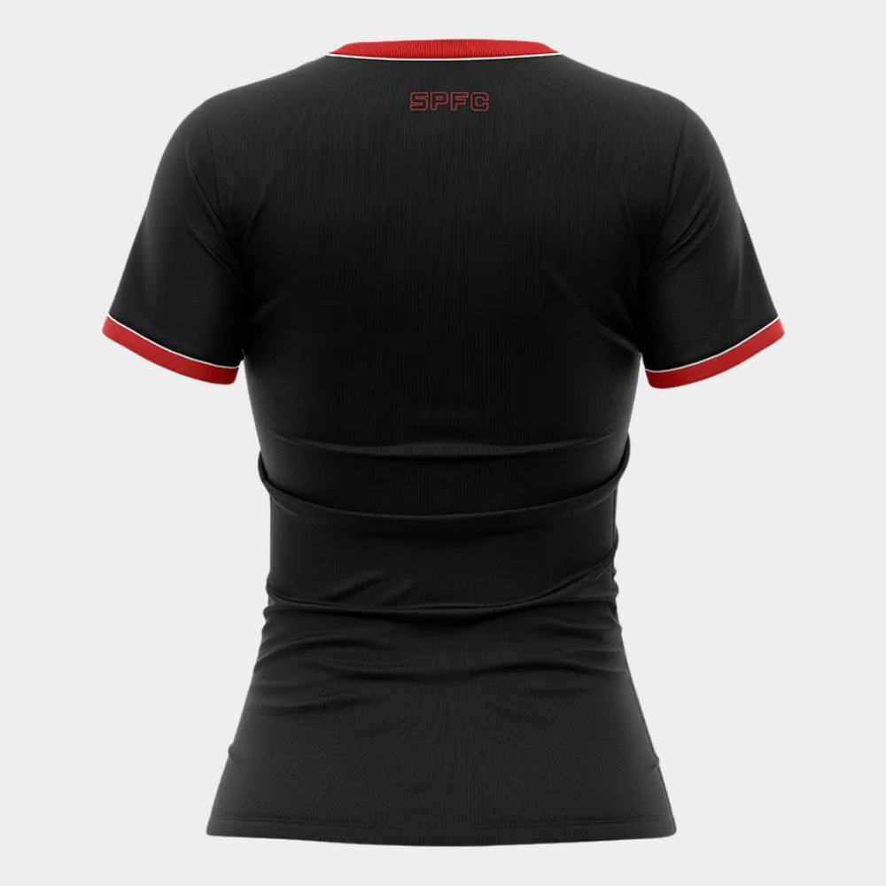 Camiseta Casual SPFC Tricolor - Feminina