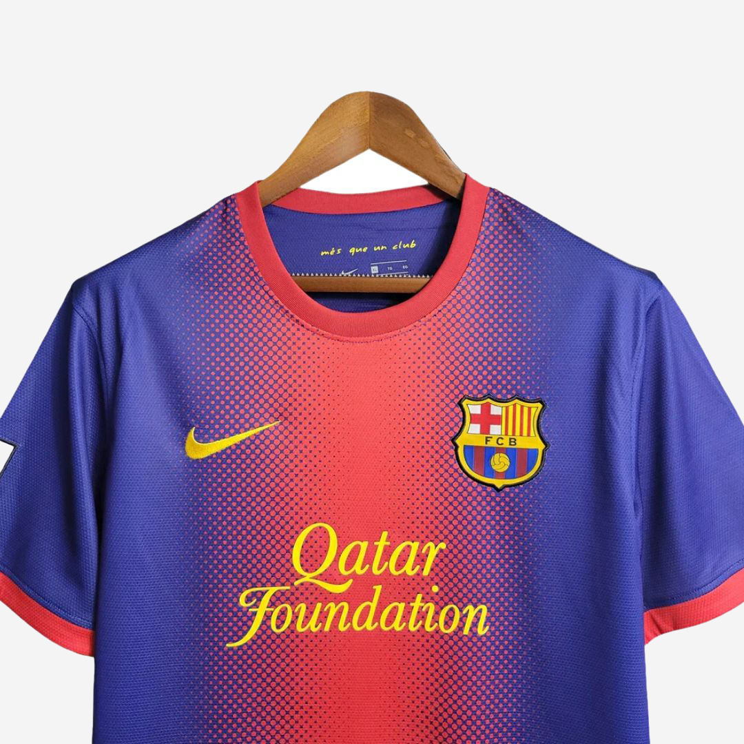 Camisa Barcelona 12/13 Home Nike Torcedor - Azul e Grená