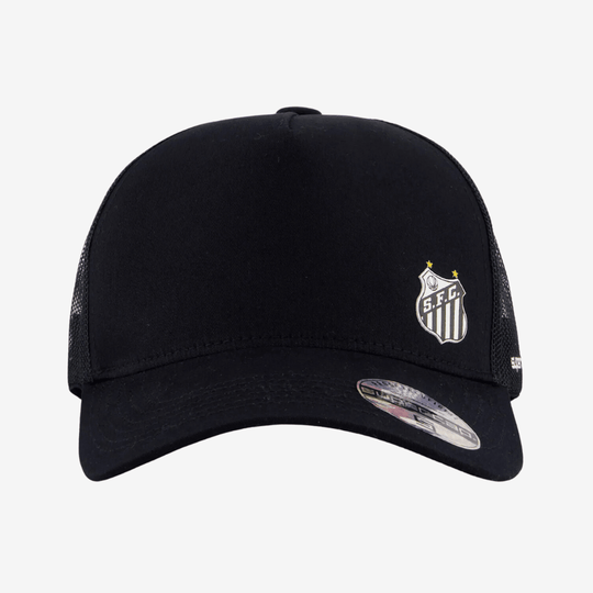 Boné Santos Trucker Preto e Branco