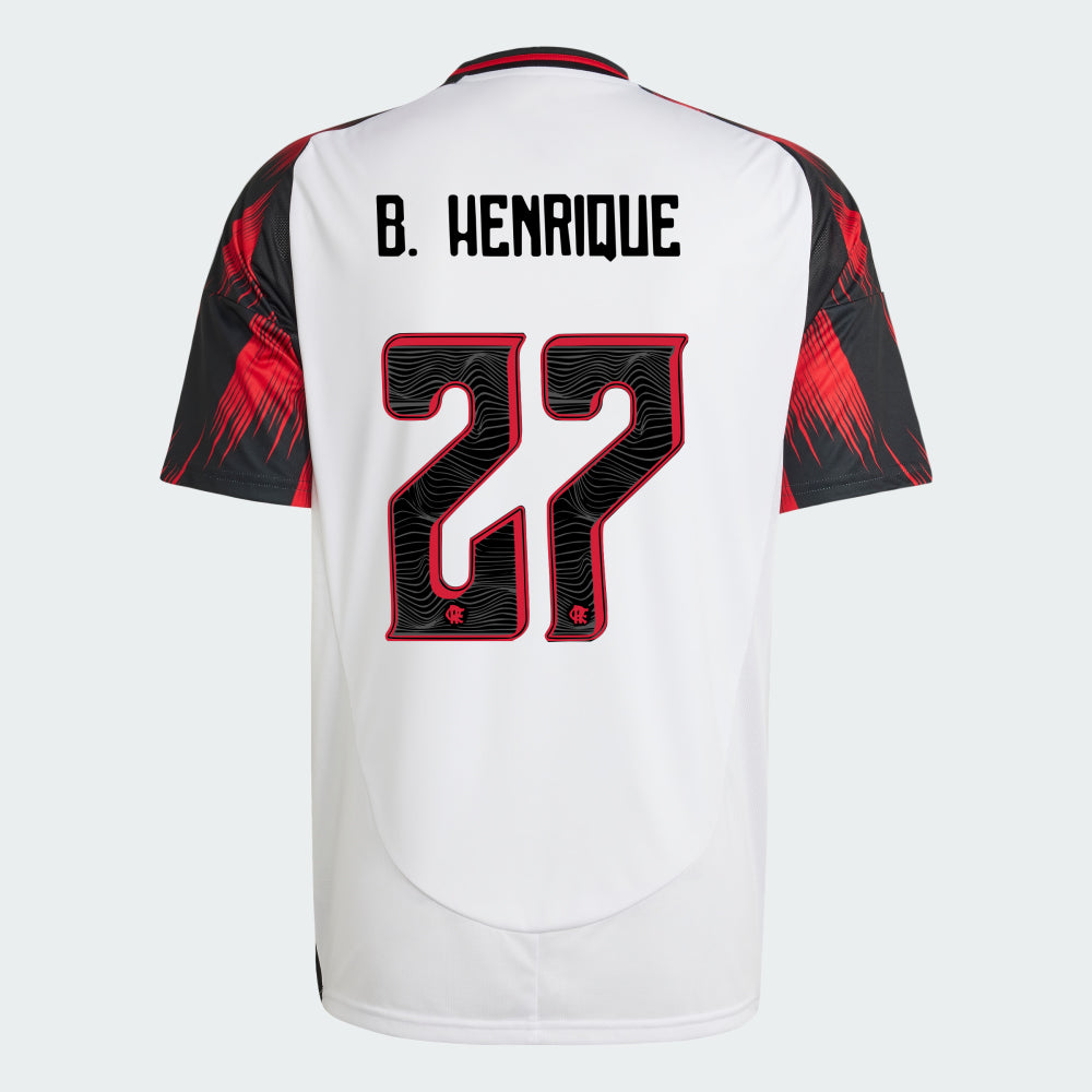 Camisa Adidas Flamengo 2025/26 II B. HENRIQUE N° 27