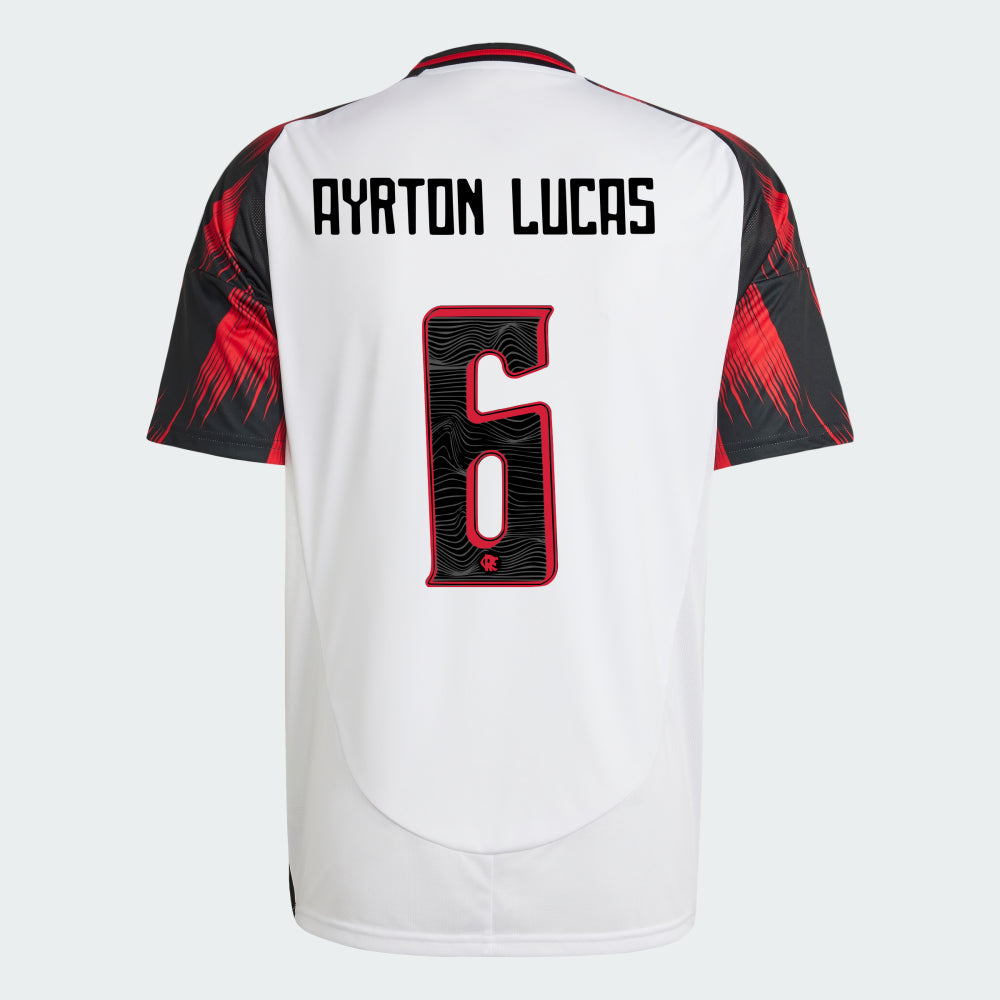 Camisa Adidas Flamengo 2025/26 II AYRTON LUCAS N° 6
