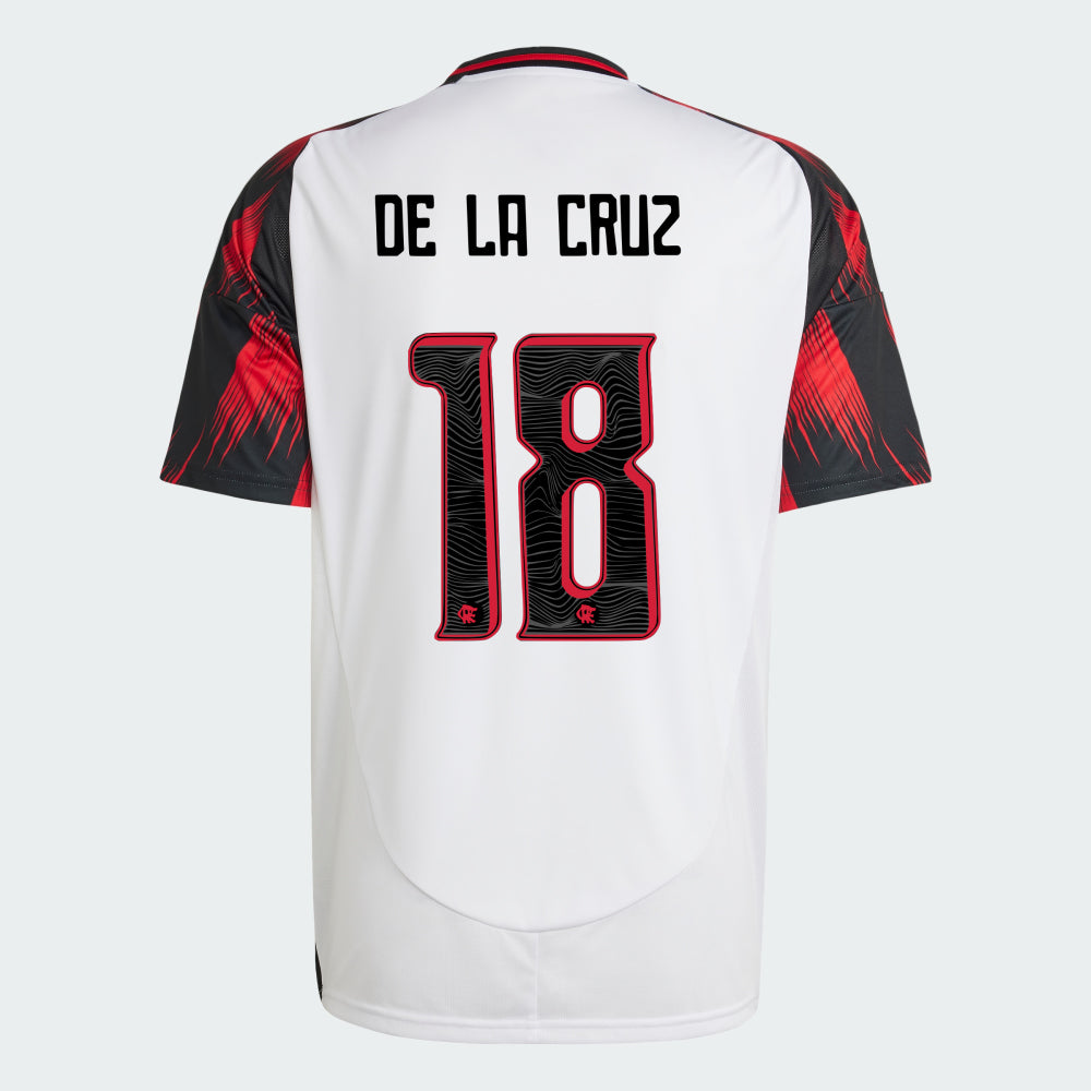 Camisa Adidas Flamengo 2025/26 II DE LA CRUZ N° 18