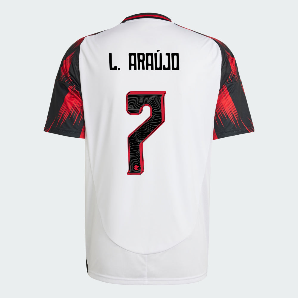 Camisa Adidas Flamengo 2025/26 II L. ARAÚJO N° 7