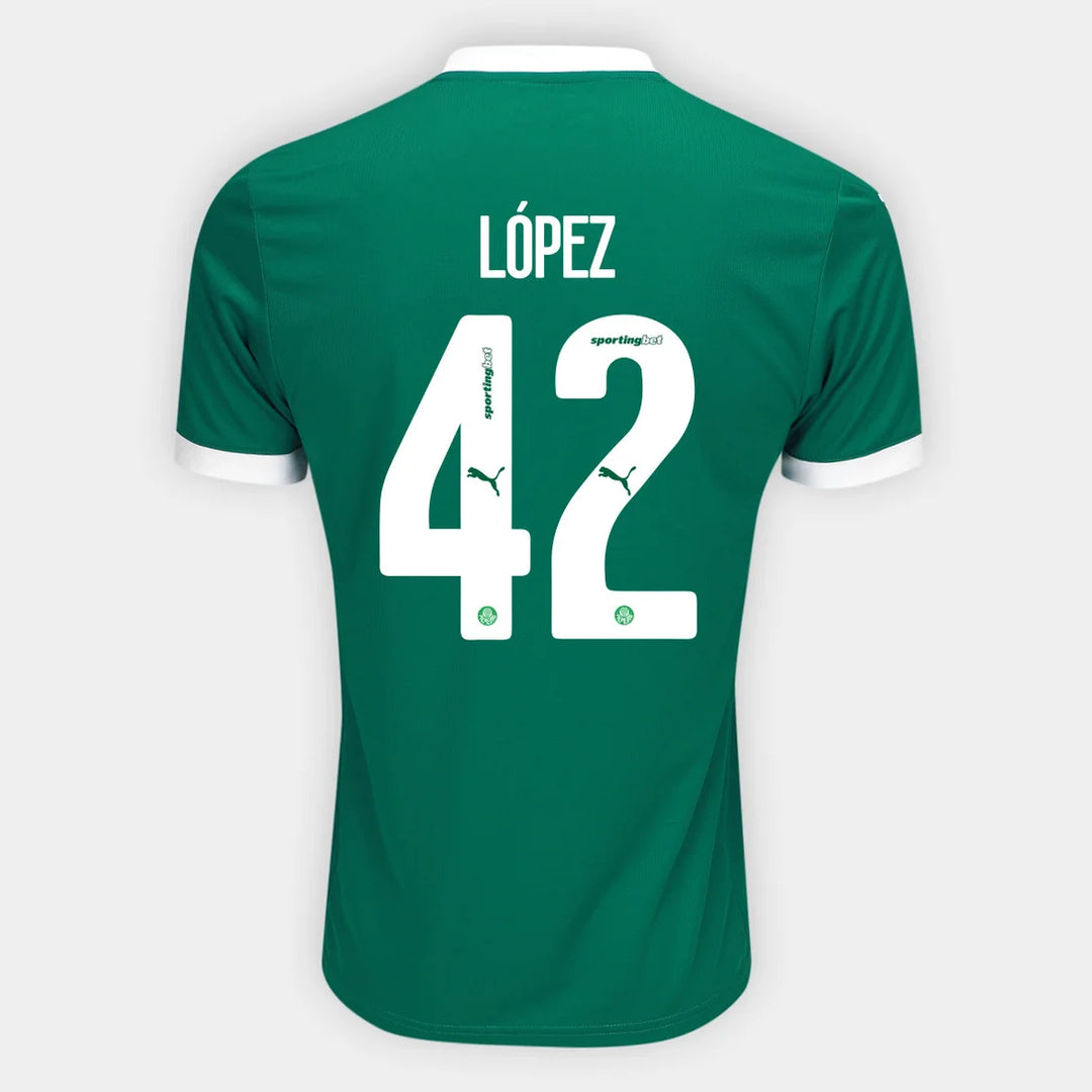 Camisa Puma Palmeiras 2025/26 I LÓPEZ N° 42