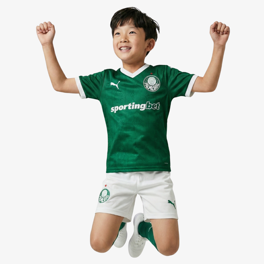 Conjunto Infantil Puma Palmeiras 2025/26 I
