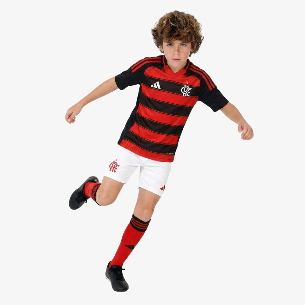 Conjunto Infantil Adidas Flamengo 2025/26 I