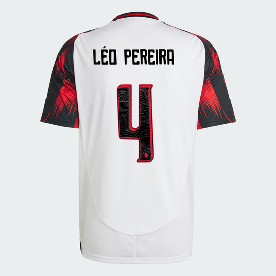 Camisa Adidas Flamengo 2025/26 II LÉO PEREIRA N° 4