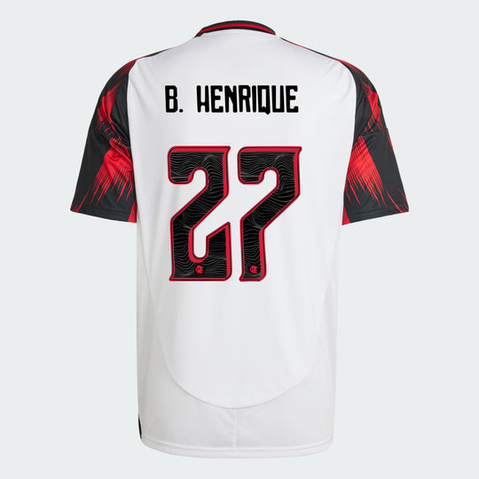 Camisa Adidas Flamengo 2025/26 II B. HENRIQUE N° 27
