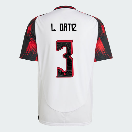 Camisa Adidas Flamengo 2025/26 II LÉO ORTIZ N° 3