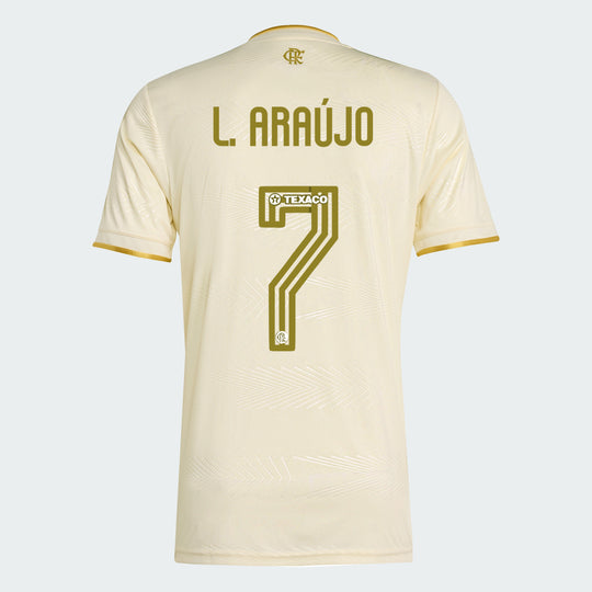 Camisa Adidas Flamengo 2025/26 III L. ARAÚJO N° 7